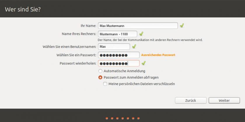 B Umstieg auf Linux - Schritt 7 800px Umstieg auf Linux - Schritt 7: Benutzer anlegen (Bild: VKI-Screenshot)