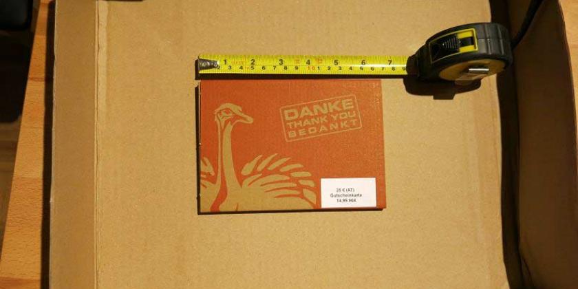 Ein großes Paket - verhältnismäßig klein  (Bild: Fotograf der Redaktion bekannt)