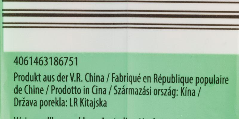 Asia Green Garden Mie Nudeln Vollkorn - Auslobung &amp;quot;Produkt aus der V.R.China&amp;quot;