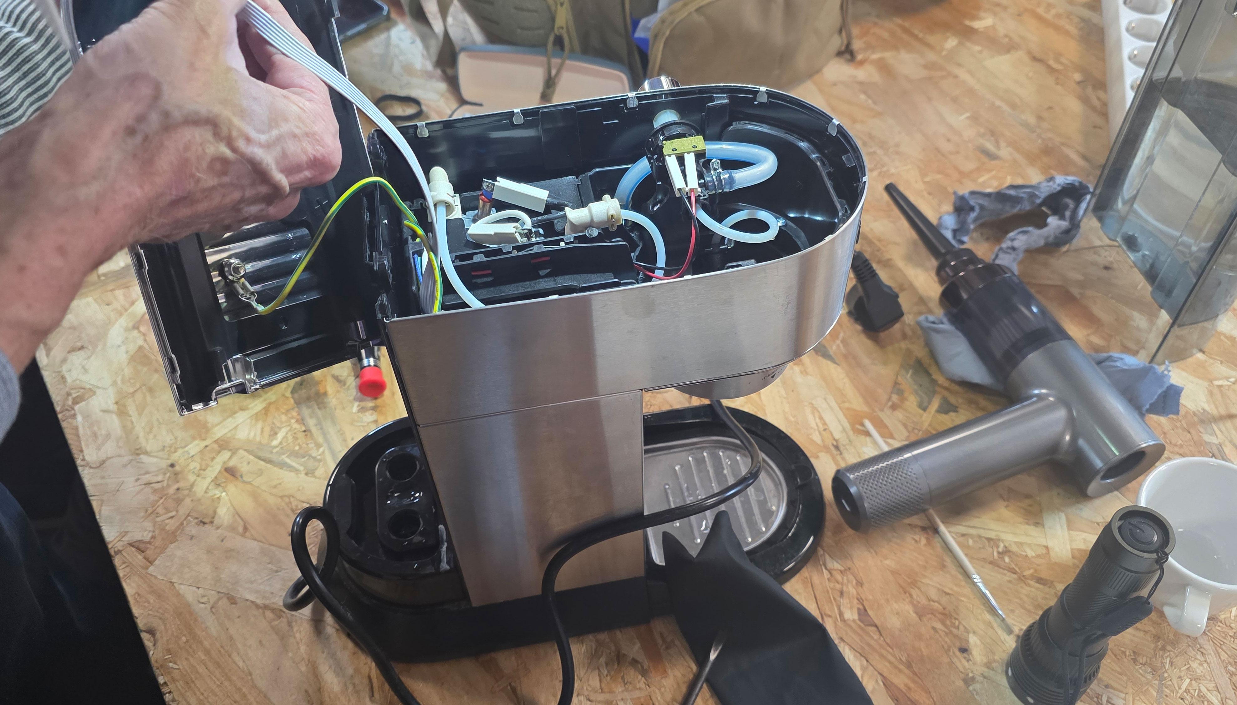 Innenleben einer Kaffeemaschine