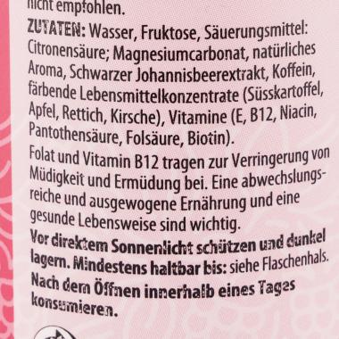 Billa Vitamin Water Himbeere - Zutaten