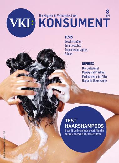 Titelseite der KONSUMENT-Ausgabe 8/2025
