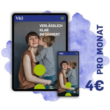 Online Abo des KONSUMENT. 4€ pro Monat