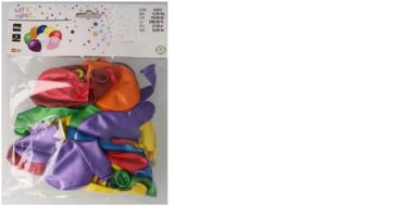 Viele bunte Luftballone in transparenter Verpackung