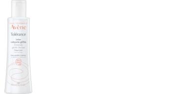 Eine hohe weiße Kosmetik-Kunststoffflasche mit dezentem Schriftaufdruck