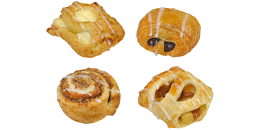 4 Sorten Plundergebäck