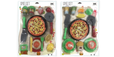 2 Pizzasets als Kinderspielzeug aus Kunststoff