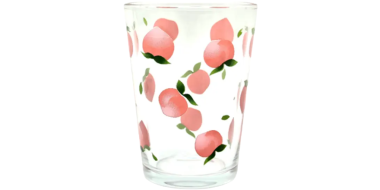 Trinkglas mit Fruchtmotiven