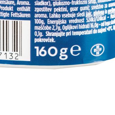 Danone Topfencreme: Statt den früher 180 g enthält der Becher bei gleichem Preis nur noch 160 g Topfencreme. (Bild: VKI)