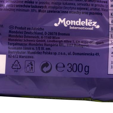 Milka Ganze Haselnüsse: 300 g-Tafel; Bild: VKI