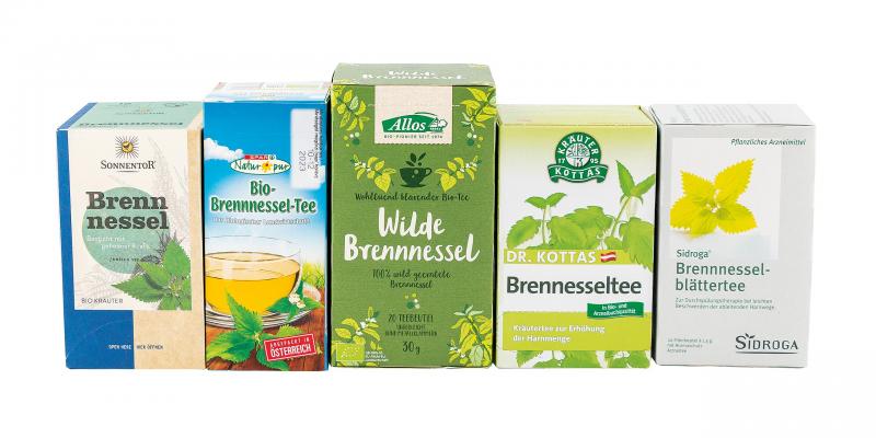 Brennnesseltees: Produkte mit Teebeutel