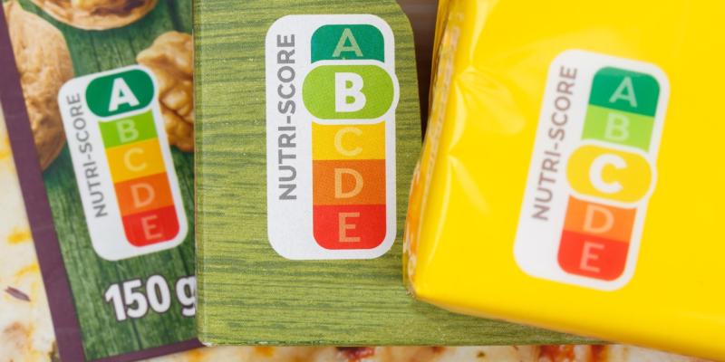 Nutriscore auf verschiedenen Produkten von A bis C