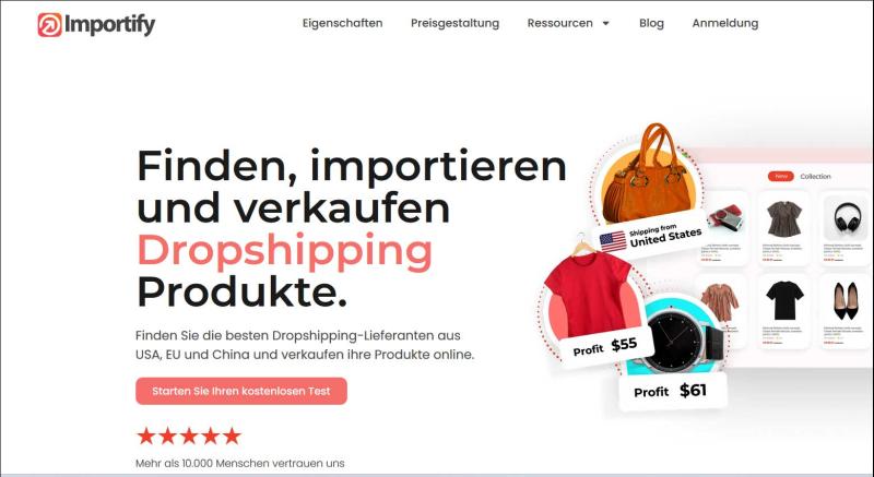 Sreenshot von Importify