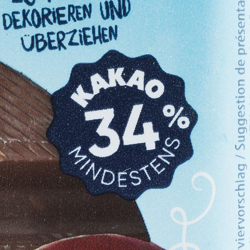 Die neue Kuvertüre enthält weniger Kakao als die alte Version.