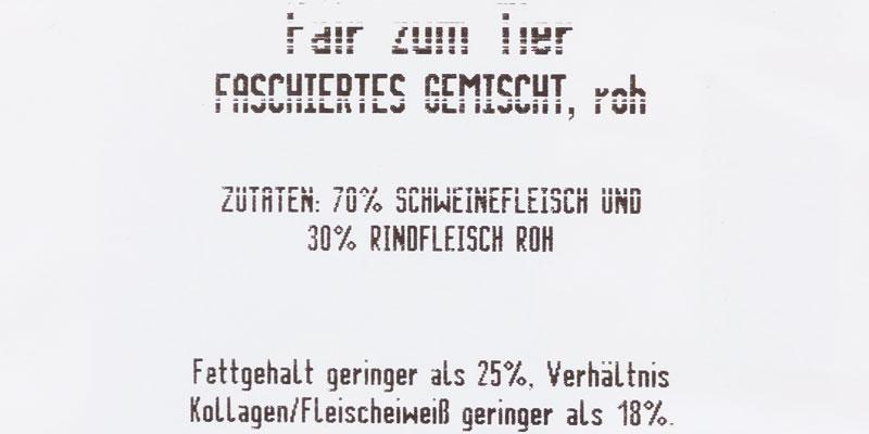 Aufkleber Hofstädter Faschiertes gemischt