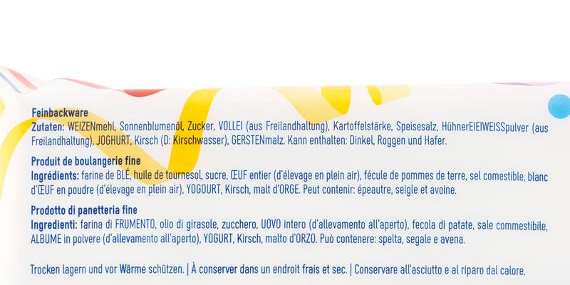 Zutatenliste Fasnachtschüechli