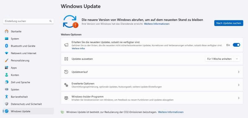 Windows-Meldung informiert: Ihre Version hat das Dienstende erreicht