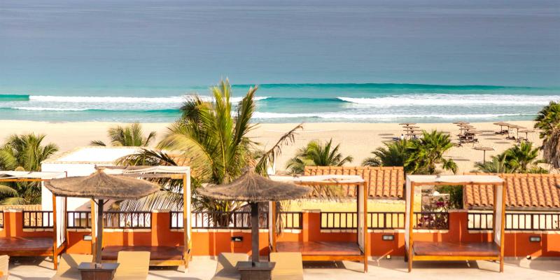 Resort und Strand auf Cape-Verde 