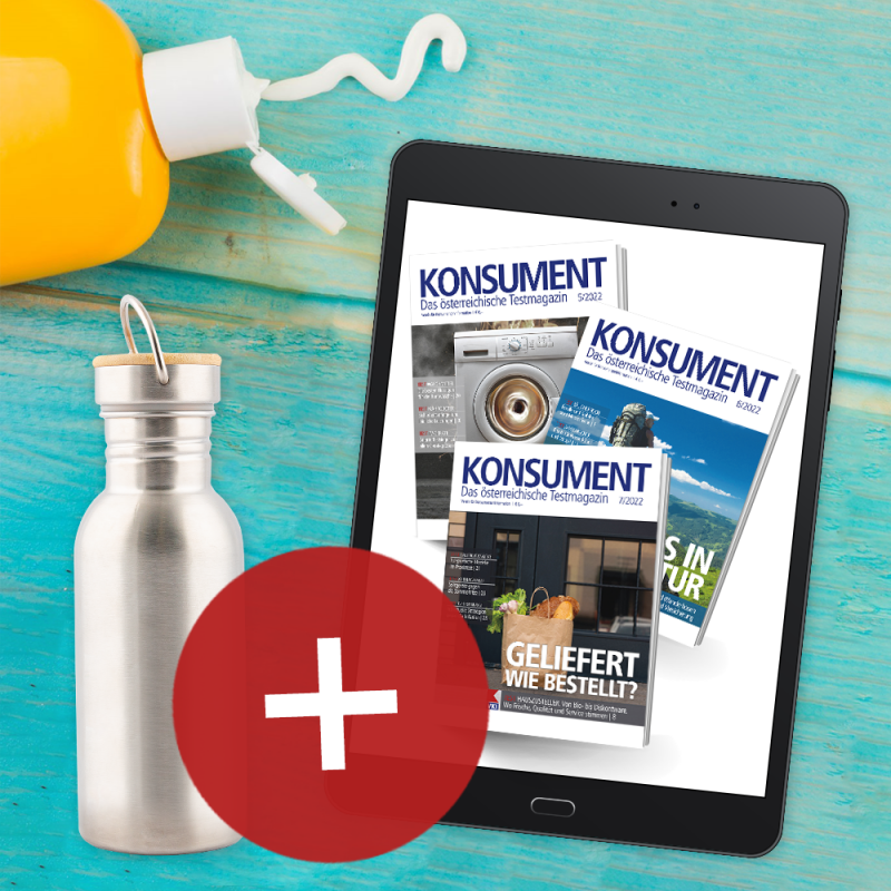 KONSUMENT-Online-Abo (Themenschwerpunkt Sonnencremen)