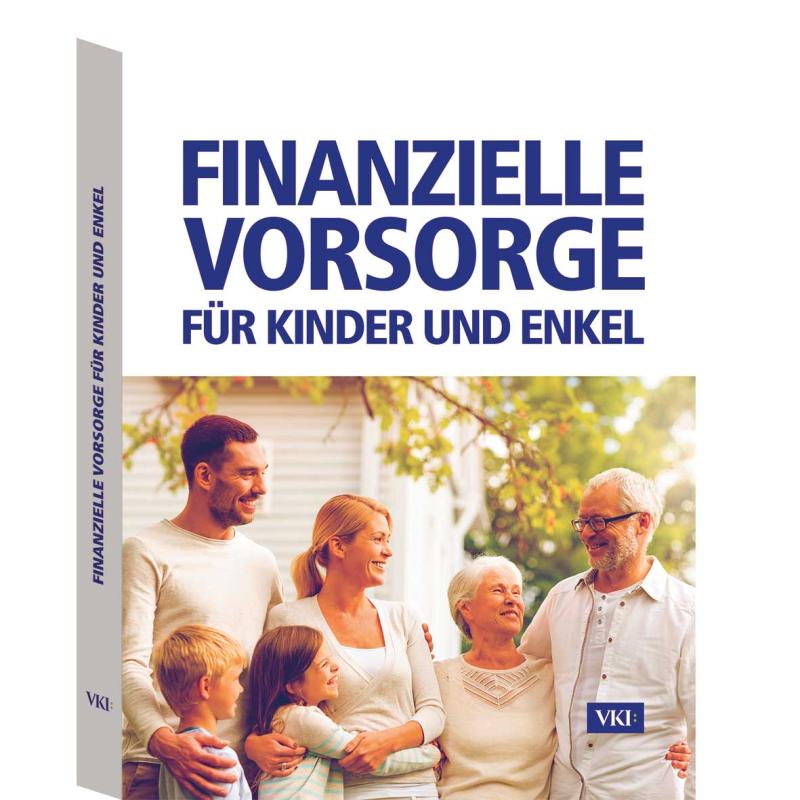 Cover des VKI-Buches Finanzielle Vorsorge für Kinder und Enkel